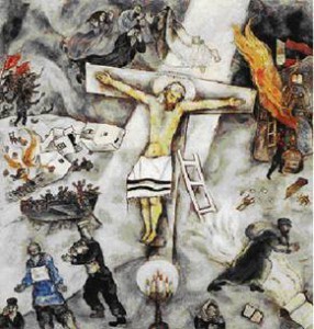 crocifissione bianca di marc chagall