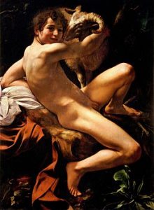 36 Michelangelo Merisi da Caravaggio, san giovanni battista giovane 1602